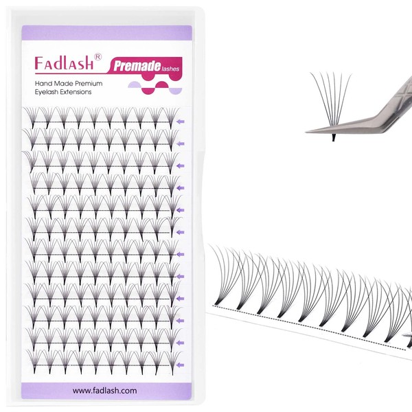 FADLASH Premade Lash Fans D Curl Premade Fans Eyelash Extensions