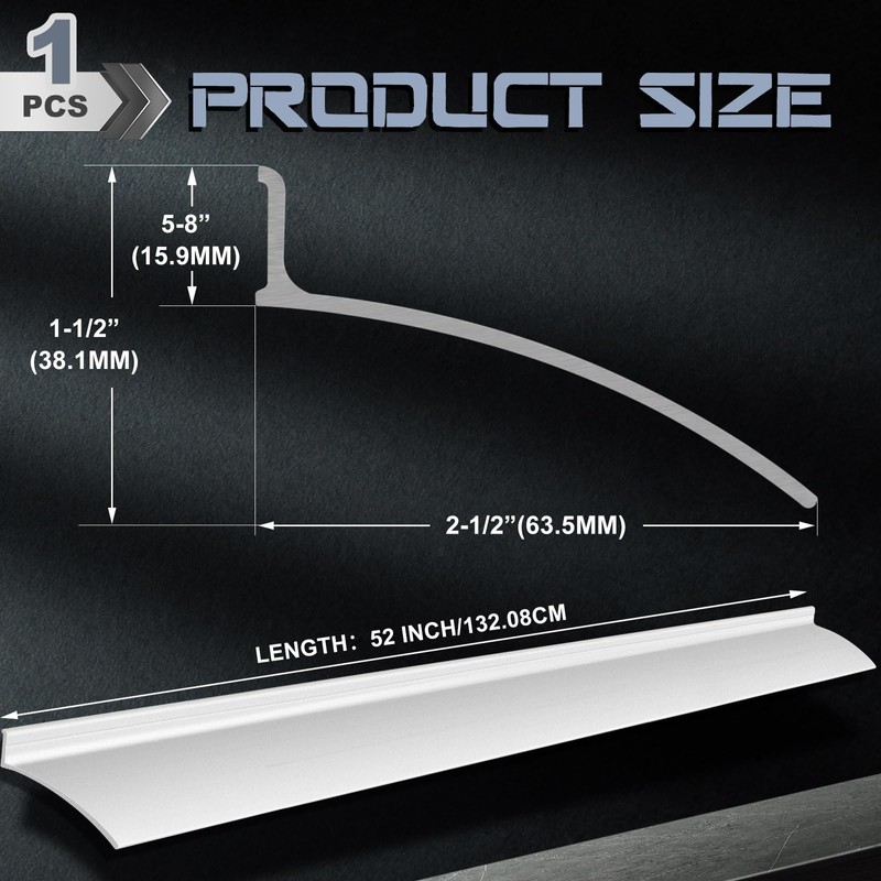 Hicarer 1 Pcs 40 Inch Door Rain Drip Cap Guard