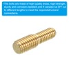 PATIKIL 5pcs M4x0.7 to M5x0.8 Stud Screw Bolt with Both