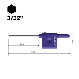 VESSEL FW-HIN3/32 Flag Handle Driver Hex 3/32 Inch