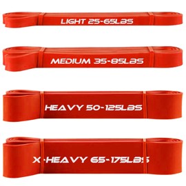 DASKING Natural Latex Resistance Bands Heavy Duty Workout Exercise Stretch Fitness Bands for Body Stretching, Pull Up Assist Band, Resistance Training (Style 3)