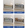 Geejia Shoe Rack, Wall Mounted 2 Tier Folding Space-Saving Shoe