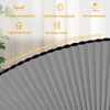 100% Light Blocking Arch Window Shades, Pleated Fabric Half Circle