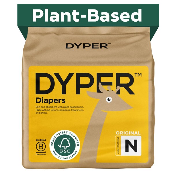 DYPER - Baby Diapers Hypoallergenic Cloth Alternative Day & Overnight