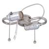 B&P Lamp® 2-Light S Type Cluster Body with Pull Chain