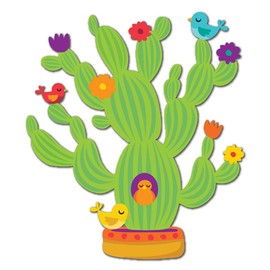 Eureka Cactus Themed Decor Classroom Decorations,18'' x 0.1'' x 28'', 37pc