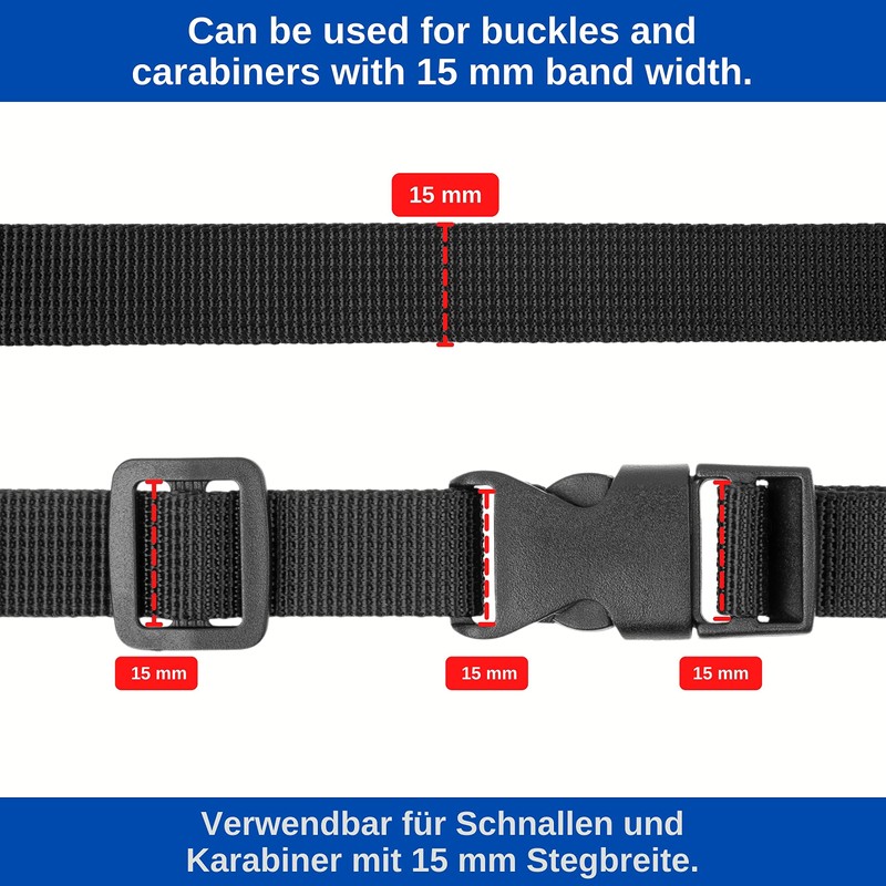 Your Day Mate Webbing Set with 18 Buckles, 6 Metre