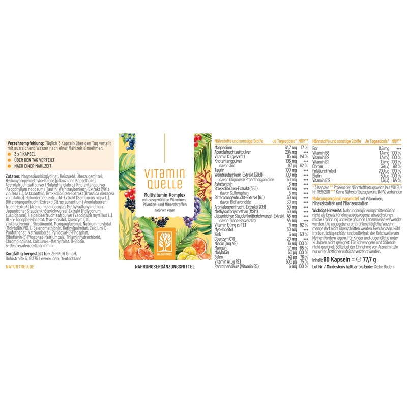 NATURTREU® All in One Multivitamin & Minerals Complex - 35