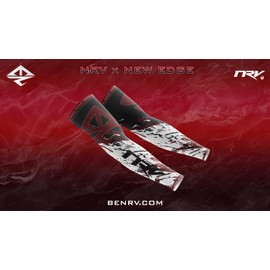 NRV Gaming-Kompressionsmanschette – Edition New Edge – Optimieren Sie Ihr Spiel mit Komfort und Stil – entworfen von professionellen Spielern – langlebig, atmungsaktiv und reibungsfrei, Schwarz , 3XL