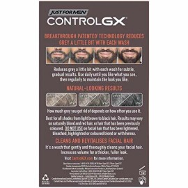 Just For Men Control GX Grey Reducing Shampoo, 5 Fluid Ounce BEARD