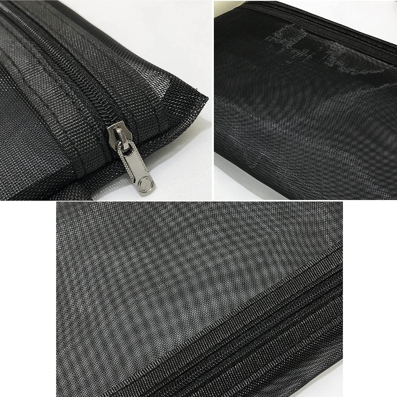 HOYOFO Mesh Case, Cosmetic Pouch, Storage, Small Items, Multi-functional, Set