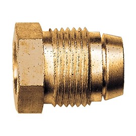 Fairview 81-4N Breakaway Pilot Nut, 1/4 in Nominal, Tube End Style, 0.656 in L, Brass, Import