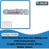 4 Inch Flat Door Bolts Satin Chrome Plated Bolt Door