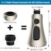 Universal Kitchen Faucet Head Replacement Compatible with Kohler/Moen/Delta Faucet with