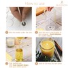 BEADNOVA Candle Wick Stickers 70pcs Candle Stickers Double Sided Wick