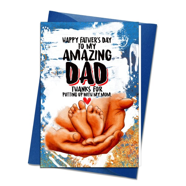 Hohomark Fathers Day Cards for Dad from Baby, Funny First