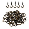 MYYZMY 120 Pcs 1/2 Inch Screw-in Hooks Nickel Plated Metal