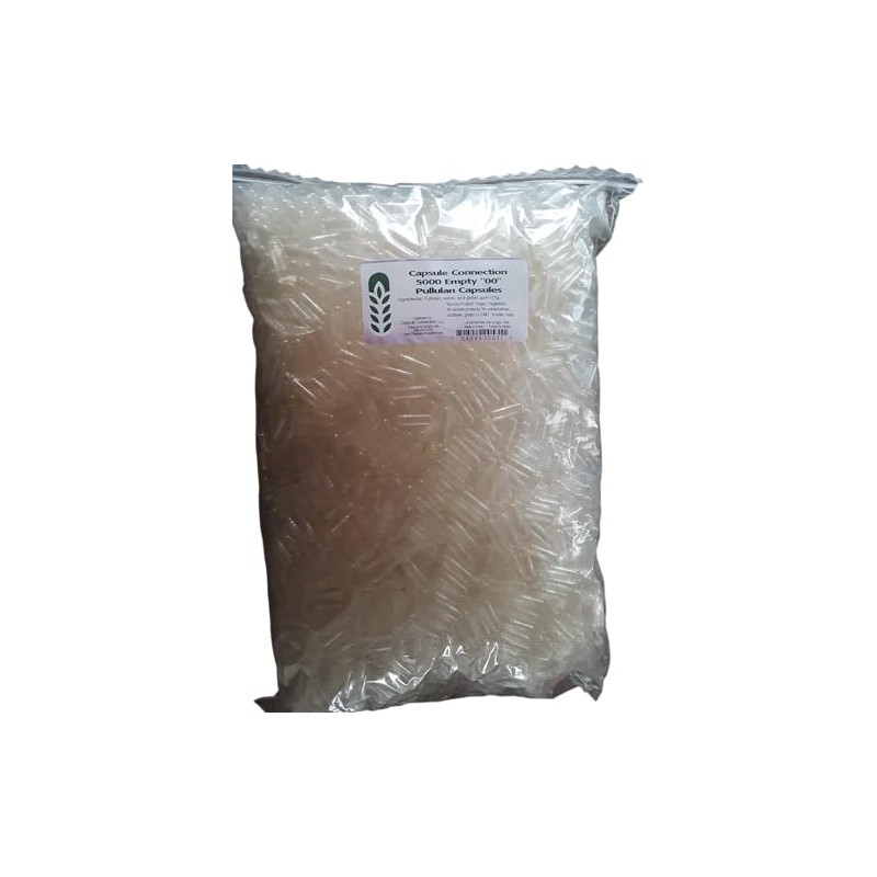 Capsule Connection Joined Empty Pullulan Capsules, 00" Size, Vegan &