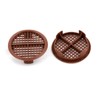25 Number Brown Plastic Round Push in Soffit Roof Vent