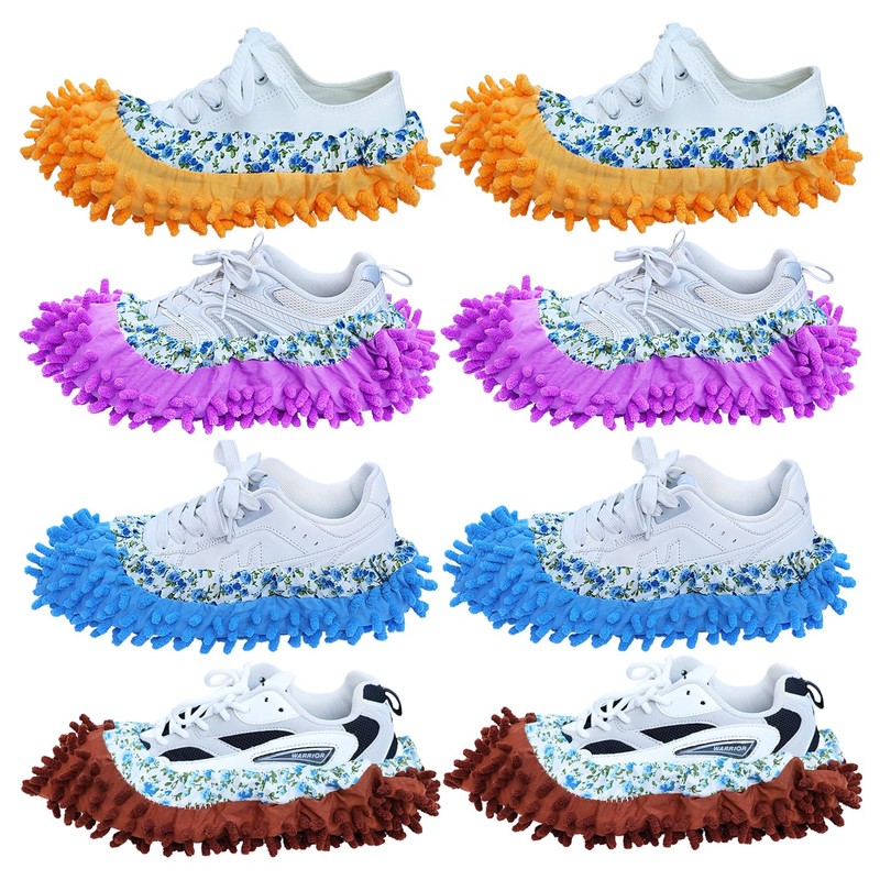 Mop Slippers Shoes Cover Duster - Microfiber Mopping Slippers for