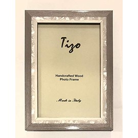 Tizo 5 x 7 Inch Wood Frame - STUDIO4 New Gray Picture Frame