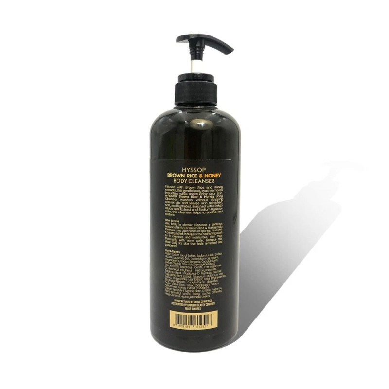 HYSSOP Brown Rice & Honey Body Cleanser 800ml