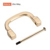 sourcing map U Shape Horseshoe D-Rings Screw Buckle for DIY