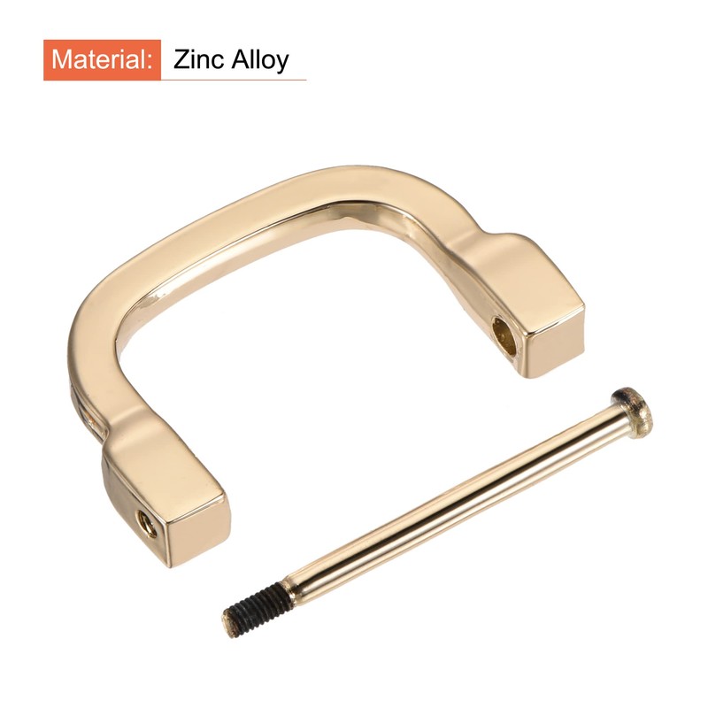 sourcing map U Shape Horseshoe D-Rings Screw Buckle for DIY