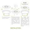 ASD 16 Inch LED Flush Mount Ceiling Light - Modern