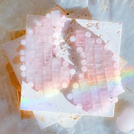 Skin Mantra - Moon Shape Crystal Rose Quartz Eye Mask, Anti-Aging Hot or Cold Using Stone Eye Mask 100% Natural Beauty Eye Mask