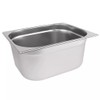 CateringBase Ltd Stainless Steel 1/2 Gastronorm Container, 150mm Deep