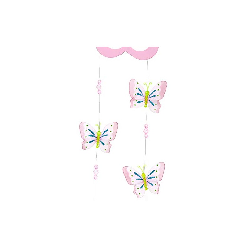 Turquoise Butterfly Mobile Girl Bedroom Room Decoration