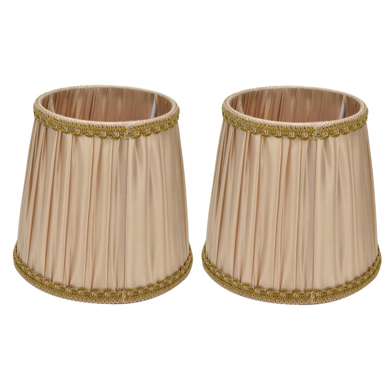 2PCS Fabric Lampshade Simple Lamp Shade for E14 Screw Candlestick