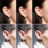 Feilok 2/3 Pairs of Hoop Earrings for Men Women Stainless