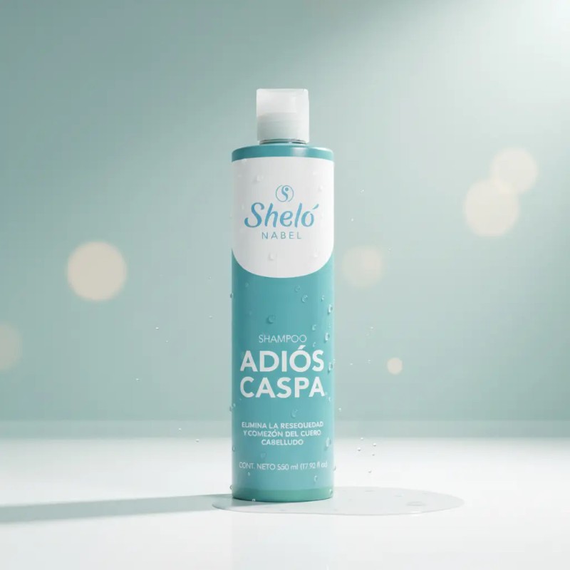 Shampoo Adiós Caspa 530ml Elimina Resequedad Shelo Nabel