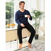 Nieery Men's Pyjamas Sets Cotton Men's Loungewear Set, Breathable and