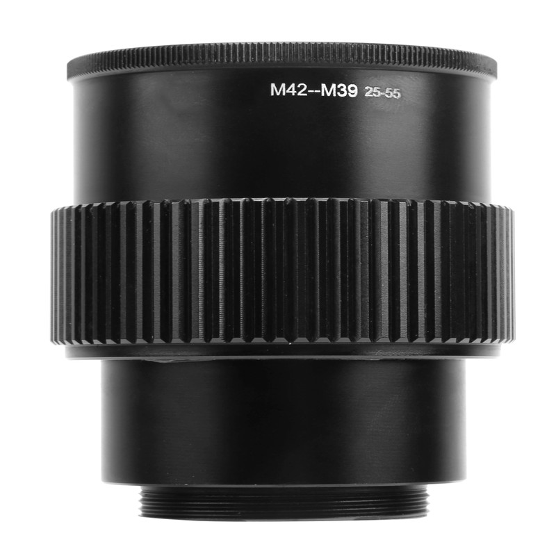 NEWYI M42‑M39 25‑55mm Camera Adjustable Focusing Helicoid Adapter Macro Extension
