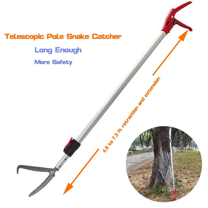 SYFRLLC 7.3ft Snake Catcher Tongs Grabber Professional Traps Stick Heavy