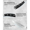 Knife Set, Kitchen Knife Block Sets with Sharpener, 6 Steak