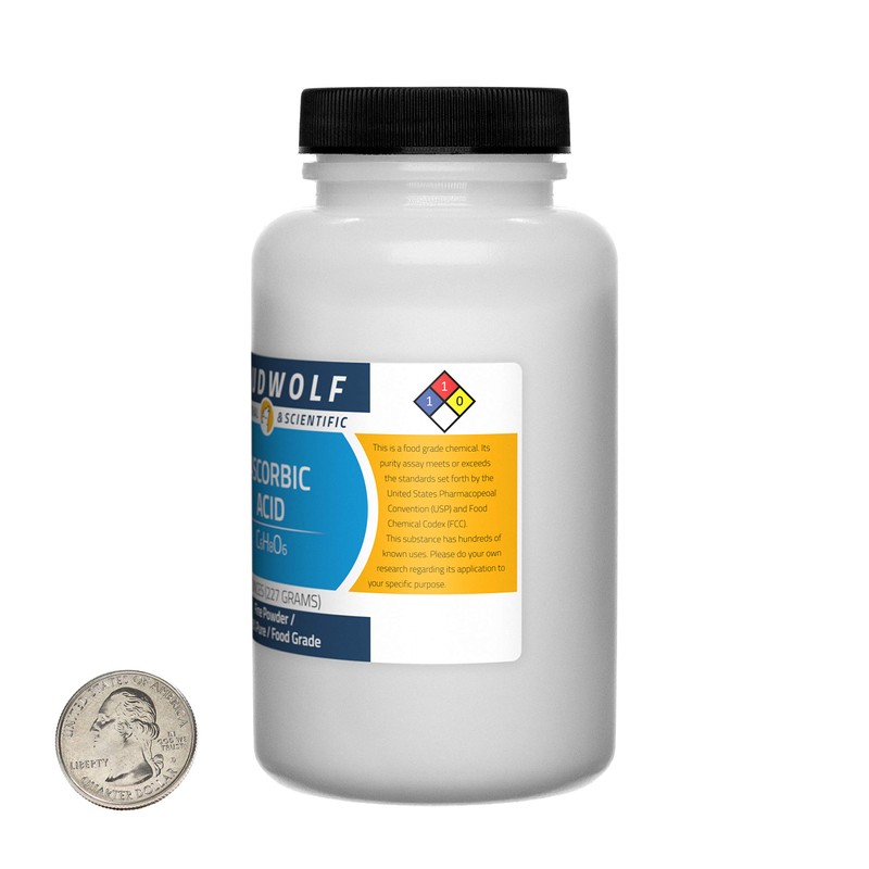 Loudwolf Ascorbic Acid / 8 Ounce Bottle / 99.9% Pure