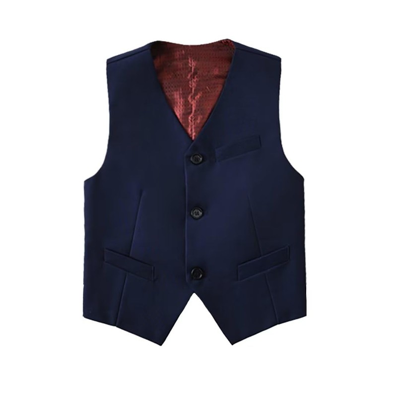 Boihedy - Conjunto de chaleco y pantalón para niño, Azul2,