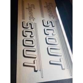 Unbranded Indian Sport  Scout Vintage Motorcycle Gas Tank Decals 2PC Set New OEM Outline