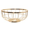 Present Time Gold/Metal Fruit Basket