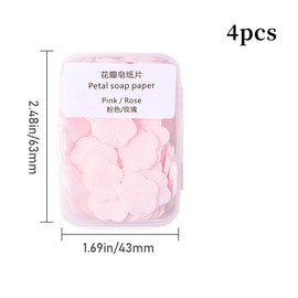 BZKSER Soap Sheets for Travelling - 400 Tablets Soap Sheets, Disposable Paper Soap, Soap with Plastic Box, Portable Paper Soap, 100 Pieces Soap Sheets/Each Box, for Outdoor, Camping, Travel