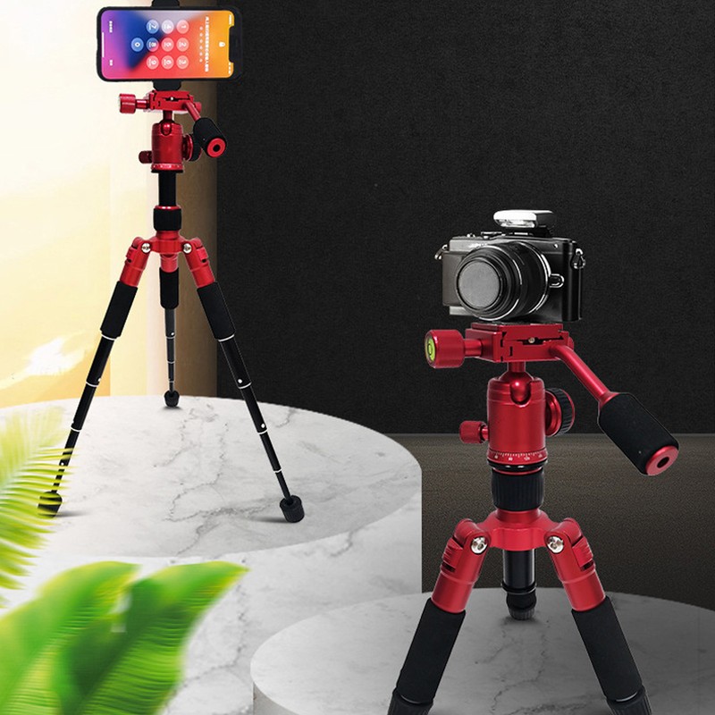 Portable Mini Tripod Desktop Tabletop 5 Section with Level Quick