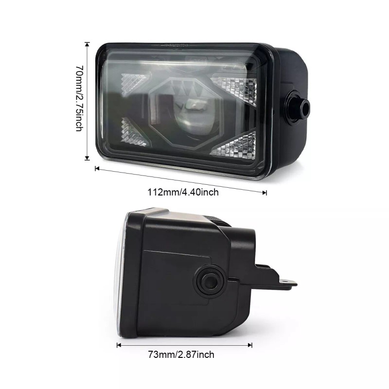 CHUSYYRAY Rectangular LED Fog Lights Assembly Kit For Ford F150