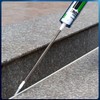 Professional Caulking Gun Nozzle Extensions, Stainless Steel, Straight and Curved