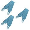 TOVINANNA 3pcs Mermaid Exfoliating Bath Towel Straps Back Rub Strip