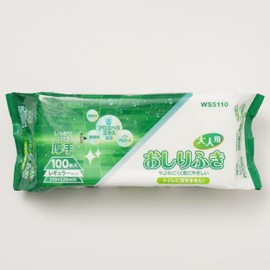 WS5110 Wet Wipes for Adults, Thick, Regular Size, Non-Flushable Type