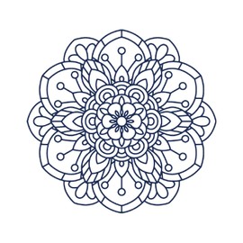 Tattwo.me 2 Week Waterproof Temporary Plant Tattoos - Floral Mandala - EU Compliance - Vegetable Ink - Tattoo Pad Size: 5 x 5cm (P0115)